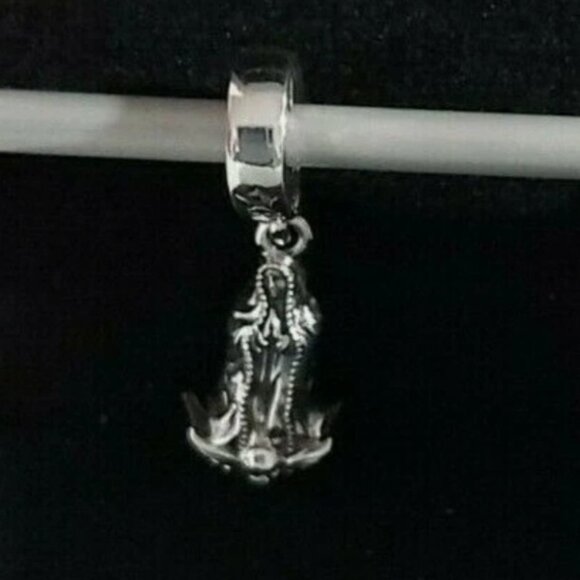 AUTHENTIC PANDORA STERLING SILVER Virgin of Guadalupe Motif Dangle 799646C01 - Picture 8 of 12